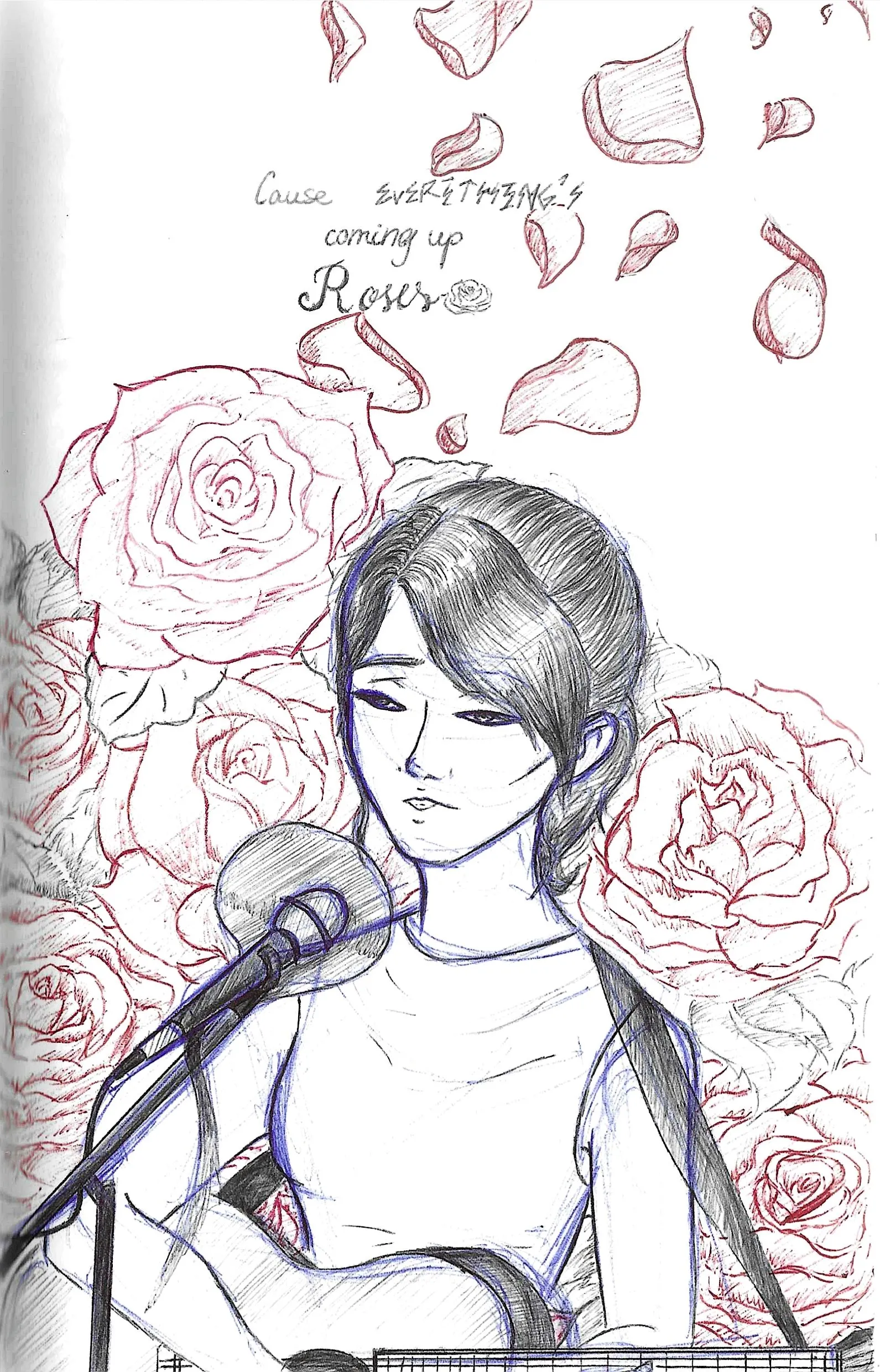 singer-with-roses
